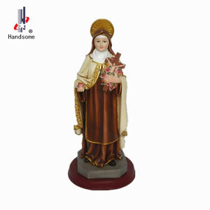 12นิ้ว Sant Martha <span class=keywords><strong>รูป</strong></span>แกะสลักทางศาสนาทำด้วยมือปรับแต่งได้ภาพคริสต์มาสที่ทนทาน - Product Image 3