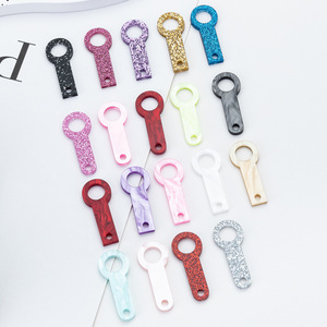 Accessori per tazze adattatori per ciondoli in paglia acrilica ciondoli per ciondoli decorativi pendenti in paglia scintillante ornamento da appendere - Product Image 3