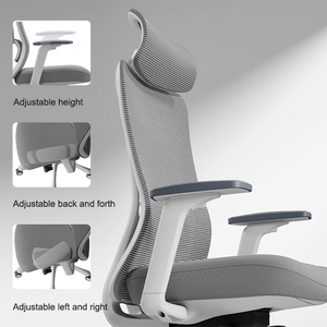 <span class=keywords><strong>Chaise</strong></span> <span class=keywords><strong>de</strong></span> <span class=keywords><strong>bureau</strong></span> <span class=keywords><strong>de</strong></span> direction <span class=keywords><strong>ergonomique</strong></span> à <span class=keywords><strong>dossier</strong></span> <span class=keywords><strong>haut</strong></span> en tissu pour la maison et le <span class=keywords><strong>bureau</strong></span>, avec accoudoirs réglables, soutien lombaire, pivotante, pour visiteurs - Product Image 5