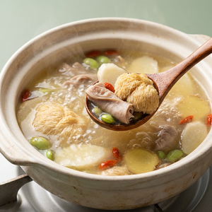 Mélange <span class=keywords><strong>de</strong></span> soupe aux champignons Crinière <span class=keywords><strong>de</strong></span> lion et au yam chinois - Soutien digestif et bouillon nourrissant pour l'estomac - Product Image 3