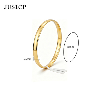 <b>Bangles</b> OEM/OEM custom waterproof stainless steel Gold plating Fashion Jewelry hypoallergenic supplies <b>engraved</b> <b>bangle</b> - Product Image 3