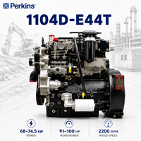 Moteur diesel de construction Perkinns 1104D-E44T 4,4 L 91-100 CV 68-74,5 kW 2200 tr/min Turbo, moteur industriel pour équipement de puissance