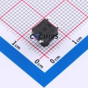 TS017A-TBY1FH7.5 Tactile Switch SMD-4P,6.2x6.2mm Switch Single Pole Single Throw Round Button 2.5N Vertical Mount - Product Image 2