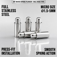 Mini-poussoir à ressort miniature à embout sphérique 1,5-5 mm pour la série MP standard SUS304 pour l'électronique 3C