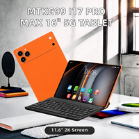 Tablette Android 16 Pro Max Octa Core MTKG99 I17 Rapide 16 Go + 1 To Écran Capacitif Nouvelle Double SIM 5G 12000 mAh WiFi Professionnelle