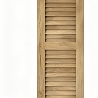 Cadre de volet de fenêtre à persiennes en bois massif européen pour décoration murale intérieure/extérieure - Conception de panneau durable et finition de haute qualité