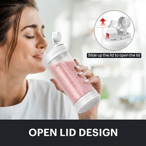 Nouveau Mixeur de Voyage Portable 600ml, Recharge USB Rapide, Alimenté par Batterie, Modes Mixage et Pulse, pour Smoothies, Idéal pour les Voyages et la Maison, Logo OEM - Product Image 4