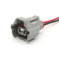 Custom BC-124 15CM injektor bahan bakar elektrik tali kabel 2-Pin konektor betina untuk kendaraan Toyota Nissan