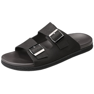 Sandales de plage Gongyang pour hommes, été 2026, respirantes, antidérapantes, avec semelle en caoutchouc et doublure en cuir de porc - Product Image 5