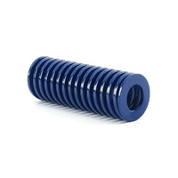 Ressort de pression haute température de fournisseur OEM chinois Ressort hélicoïdal de compression de grand diamètre de fil ferroviaire Couleur noire