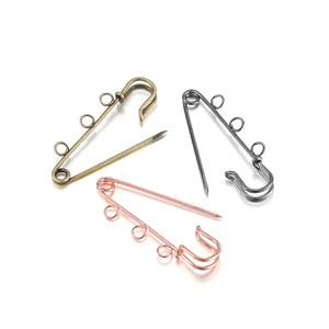Épingles de sûreté en métal à boucle, couleurs assorties, pour la fabrication de bijoux et les accessoires vestimentaires, taille 25 mm, usage général - Product Image 2