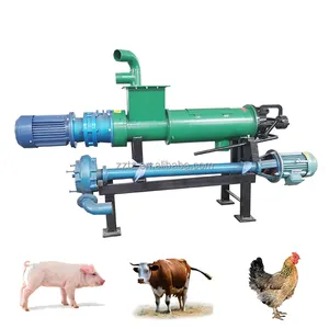 Extrusion Animal Chicken Manure Cow Dung Squeeze / Dryer Dewatering Machine