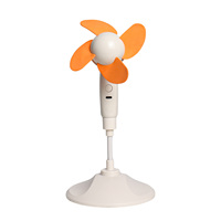 Ventilateur de bureau puissant, portable, rechargeable 800 mAh, 3 vitesses, rotatif, avec câble de charge