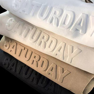 Sudadera con Capucha Extra Grande, Informal, 100% Algodón, Transpirable, con Logotipo Personalizado en Relieve, Bordado 3D, Estampado Digital - Product Image 1