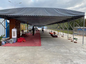Acheter Carports tente rétractable <span class=keywords><strong>Garage</strong></span> auvent électrique parking tente coulissante abri logistique tente de parc - Product Image 4