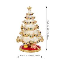 Emaille Weihnachts baum Halskette Ring Aufbewahrung sbox Handwerk Großhandel
