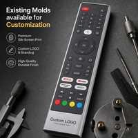 Control Remoto por Voz Multifuncional y Duradero de Plástico ABS, Código Fijo 2.4G 20m, para TV, Proyector, Pantalla Inteligente, Audio RCT9045