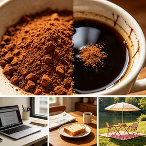 <span class=keywords><strong>กาแฟ</strong></span>ดำอาราบิก้าผสมอบเชยและขมิ้นธรรมชาติแบบผงสำเร็จรูป บรรจุภัณฑ์พกพา <span class=keywords><strong>ชง</strong></span>ได้ทั้งร้อนและเย็น ใช้คู่กับนมได้ - Product Image 3