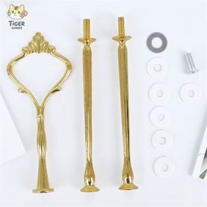 <span class=keywords><strong>Support</strong></span> de Présentation à 3 Niveaux en Alliage de Zinc pour Cupcakes, Plateau de Service Métallique avec Poignée, Idéal pour la Restauration et la Décoration Domestique (Vente en Gros) - Product Image 1