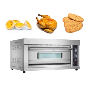 Industrial Electric 3 Desk 9 Tray Commercial Gas Bread Bake Machine Desk Pizza Oven Single Deck Mooncake Baking Oven Price