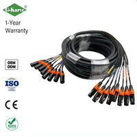 Câble audio tressé multi-cœurs 8 canaux en PVC pour console de mixage, amplificateur, connexion XLR, home cinéma