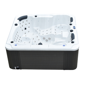 Baignoire autoportante en acrylique 55 x 28 Swirl Way pour salle de bain principale avec douche intégrée - Product Image 1