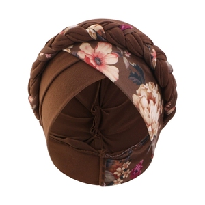 6 Couleurs – Turbans et Foulards Ethniques Africains à Imprimé Floral, Pré-noués, Torsadés, <span class=keywords><strong>pour</strong></span> Femmes – Bonnets <span class=keywords><strong>Chimio</strong></span> et Bandanas - Product Image 5