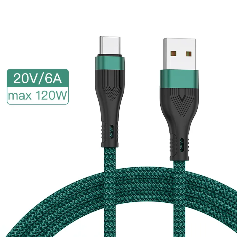 6A USB Type C Cable 66W Super Fast Charging Wire For Huawei P30 P50 Pro Xiaomi Meizu OPPO USB C Cable USB-C Charger Data Cord