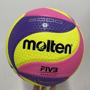 Ballon de volley sans couture, taille 5, en cuir PU microfibre, impression sérigraphique, idéal pour l'entraînement et les matchs – Vente directe usine - Product Image 2