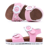Hotsale Fashion Children Floral Sandals für Toddler Girls mit Flower Buckle und Arch Support Cork Sole Foot-bett