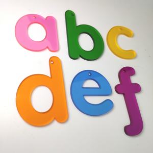 Letras y números acrílicos sin ftalato virgen 100% con servicio de corte para el aprendizaje del alfabeto en el aula de educación temprana - Product Image 6