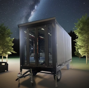 Maison mobile préfabriquée imperméable anti-ouragan à bon prix Maison conteneur extensible de 20 pieds avec 2 chambres à coucher - Product Image 1