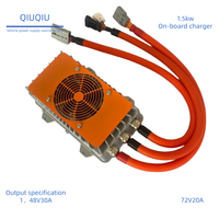 Chargeur embarqué 1,5 kW pour batteries au plomb 72V 48V 25A, chargeur OBC personnalisable