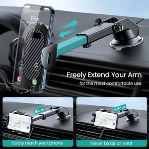Penyangga Ponsel Mobil 2-in-1 Universal yang Stabil, Dudukan di Dashboard & Ventilasi AC Mobil - Product Image 4