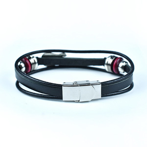 <span class=keywords><strong>Bracelet</strong></span> en <span class=keywords><strong>cuir</strong></span> de basse jazz <span class=keywords><strong>moderne</strong></span> pour étudiants <span class=keywords><strong>Bracelet</strong></span> à la mode en alliage de zinc fait à la main avec boucle en acier inoxydable - Product Image 5
