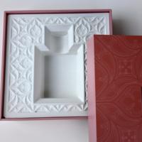 Boîte d'emballage personnalisée en pulpe moulée biodégradable et écologique, plateau pour bouteilles de parfum et fragrances
