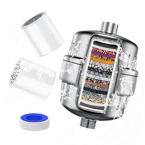 Filtro <span class=keywords><strong>de</strong></span> <span class=keywords><strong>ducha</strong></span> <span class=keywords><strong>de</strong></span> 20 etapas <span class=keywords><strong>de</strong></span> alta calidad con 2 cartuchos <span class=keywords><strong>de</strong></span> repuesto <span class=keywords><strong>de</strong></span> carbono y cabezal <span class=keywords><strong>de</strong></span> <span class=keywords><strong>ducha</strong></span> filtrado con cloro para agua dura - Product Image 1