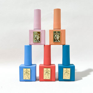 Usine d'art des ongles logo personnalisé vide verre métal couleurs chrome uv gel vernis à ongles bouteille 10ml 12ml 15ml - Product Image 2