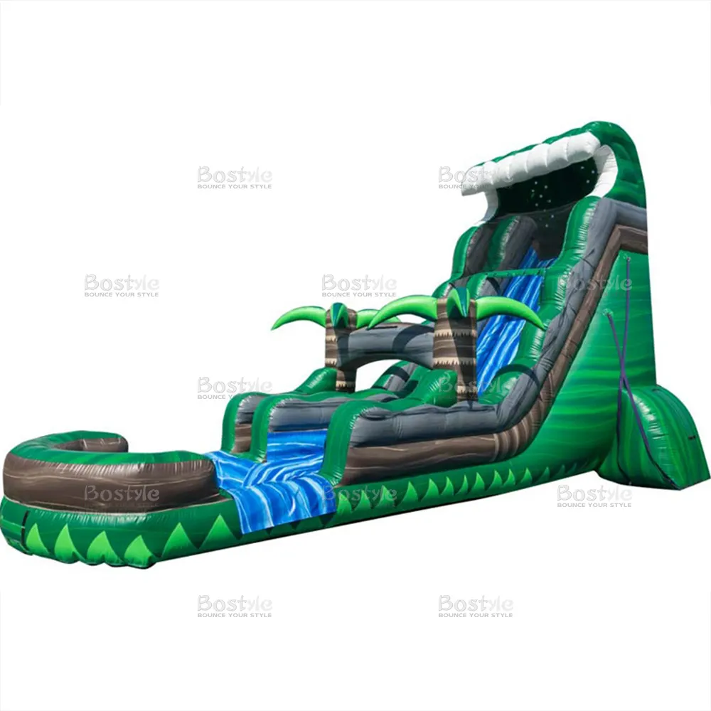 Commerciële Palmboom Opblaasboten Bounce House Kids Jumper Bouncer Kasteel Grote Opblaasbare Waterglijbaan Buitenspellen Voor Volwassenen