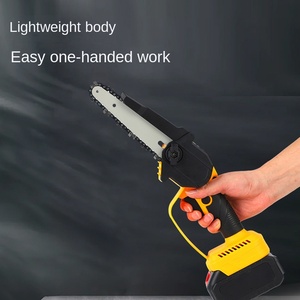 High-<b>Power</b> Rechargeable Lithium Chainsaw Portable Small Outdoor Logging Tree Cutting <b>Tool</b> Cross-Border Wholesale CQJ-02 Wood Cut - Product Image 3