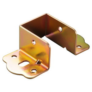 Charnière de meuble en acier inoxydable, épaisseur 4 mm, forme en U, montage en surface, design industriel durable - Product Image 1