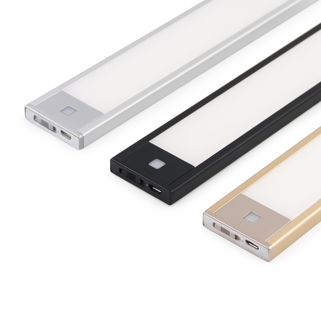 VST Under Cabinet Led Battery Motion Sensor LED Closet Light USB Recharging Lighting with Magnet