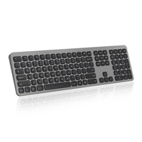 Keyboard baru kualitas tinggi 110 tombol gunting sakelar Keyboard game 2.4GHz nirkabel 2 Mode Teclado dengan Profit rendah