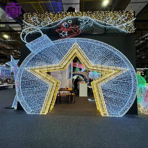 Outdoor Christmas Decoration Led <b>Star</b> Pattern Tunnel <b>Lights</b> For Holiday Parties And Street Displays - Product Image 6