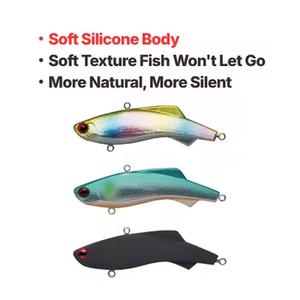 Señuelo de Pesca de Silicona de 33-43 mm, Tipo Vibe, Múltiples Colores, Accesorios de Pesca, Señuelo Duro para Peces - Product Image 4