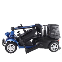 Scooter Elétrico Dobrável Leve KSM-906 para Idosos com 4 Rodas, Alcance de 20-25km, Garantia de 18 Meses