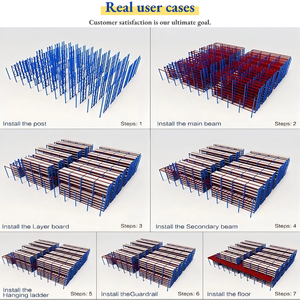 מערכת אחסון מחסן פלדה כבדה תעשייתי מחסן מיסוך משטחים למדפים - Product Image 4