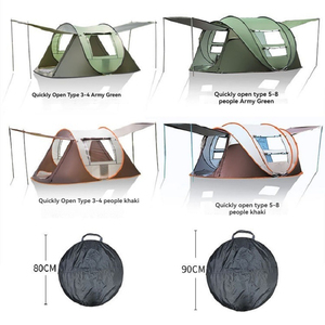 Tente pop-up légère de 2,2 kg pour 2-3 personnes |   Configuration automatique en 10 secondes |   Porche extensible |   Tente de camping imperméable pour l'été, idéale pour la plage et le parc - Product Image 5
