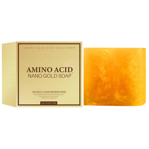 Jabón Facial Orgánico <span class=keywords><strong>de</strong></span> Oro <span class=keywords><strong>de</strong></span> 24K para Piel Sensible, Limpiador Corporal Hidratante <span class=keywords><strong>de</strong></span> Miel y Avena con Efectos Aclarantes y Blanqueadores - Product Image 3