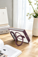 Coque de téléphone anti-jaunissement avec support transparent, aimant intégré, protection d'écran à quatre coins et protection des bords contre les rayures pour iPhone Duo